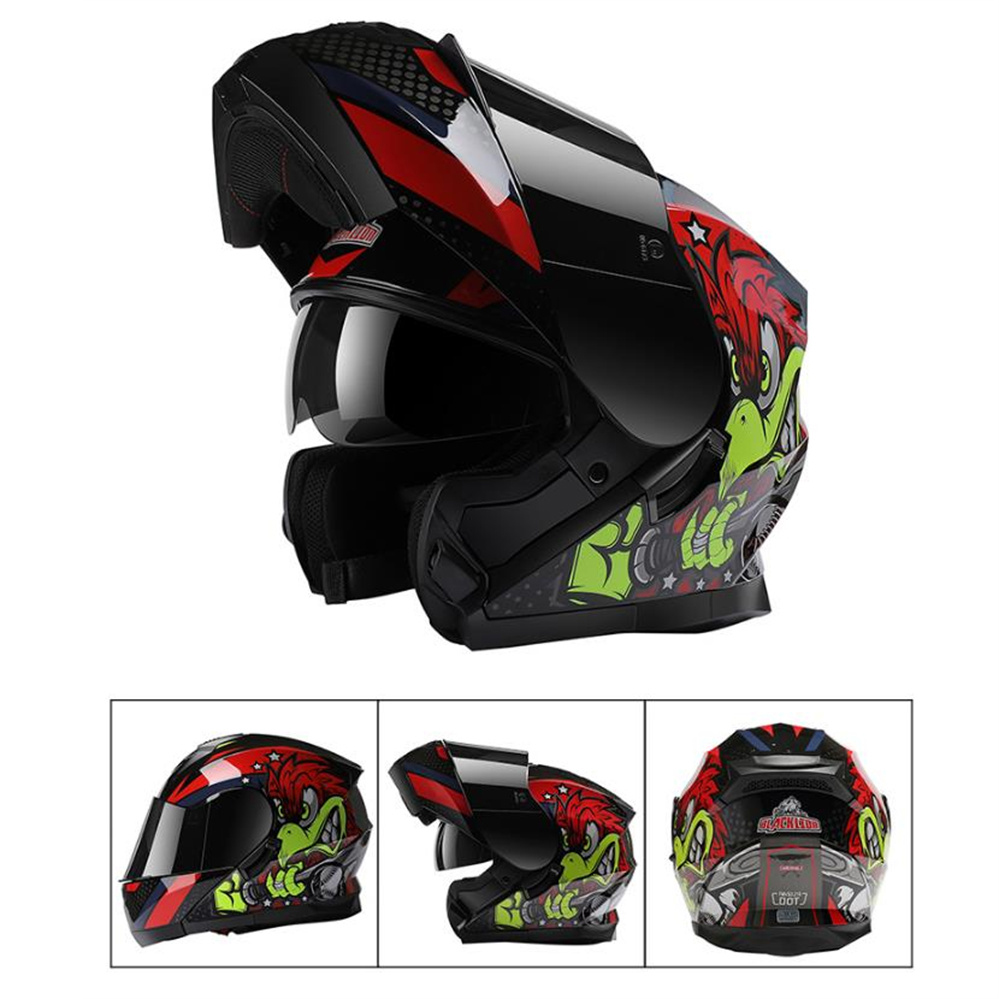 Dual Visor Motorcycle Racing Helmet - Полнолицевой мотоциклетный шлем ADV с двойным