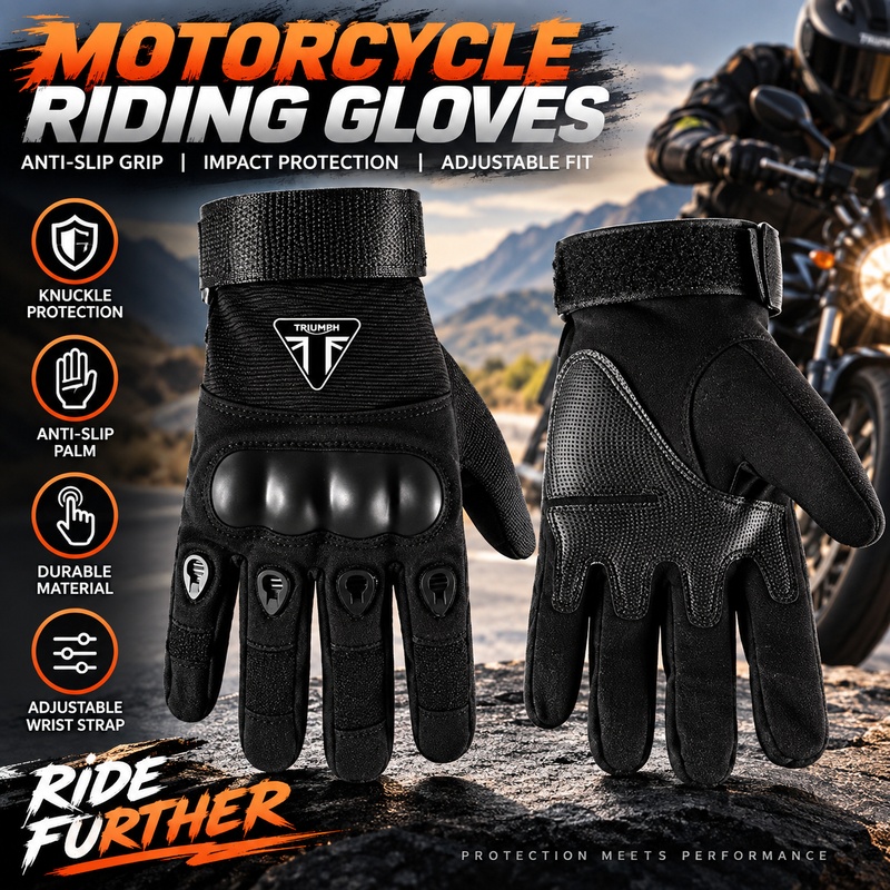 Riding Gear - Аксессуары для мотоциклов TRIUMPH: перчатки, обеспечивающие