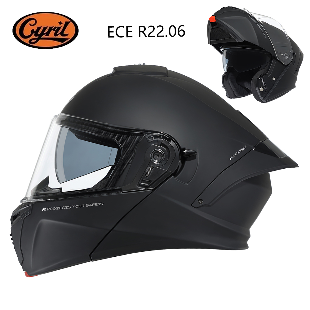 Modular Flip Up Motorcycle Helmet Dot Approved - Модульный мотоциклетный шлем CYRIL, сертифицированный по
