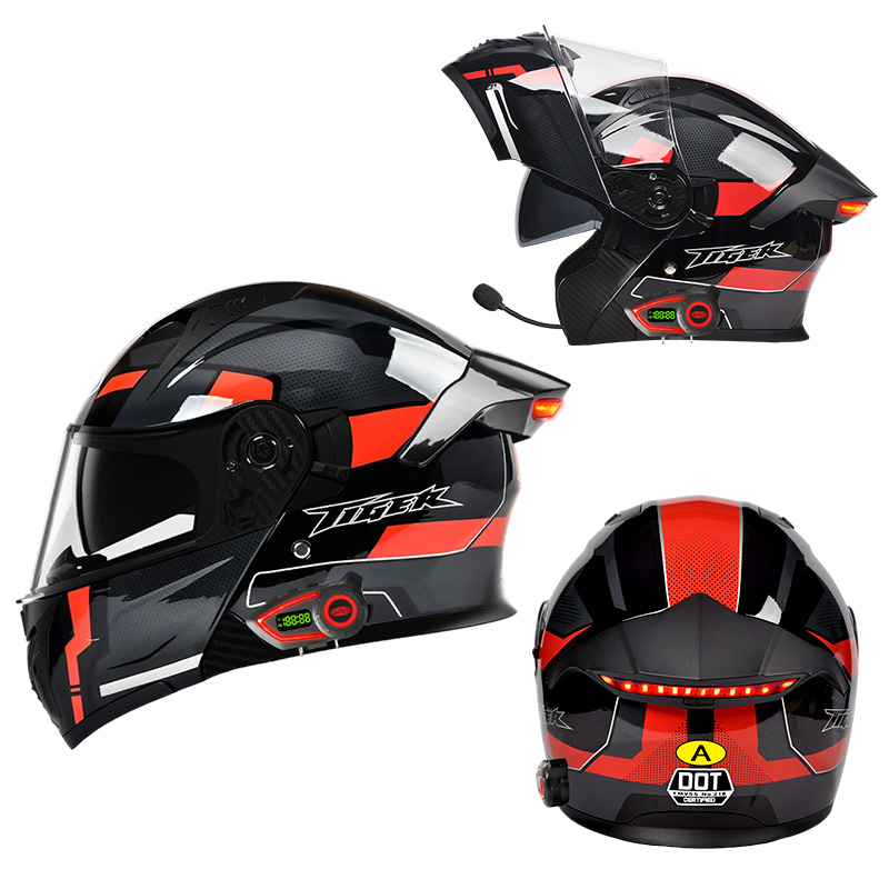 Мотоциклетный шлем с LED-подсв – обзор и цена Full Face Motorcycle Helmet With Bluetooth