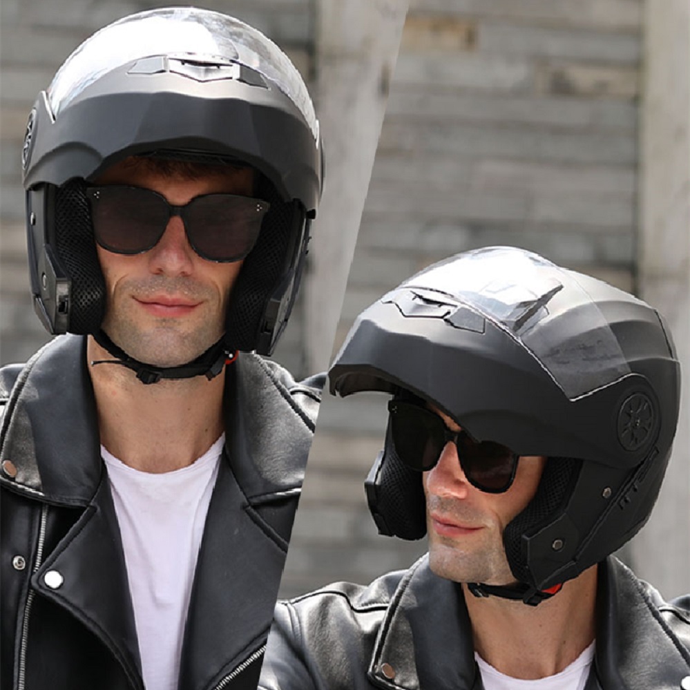 Мужские мотоциклетные шлемы с  – обзор и цена Full Face Motorcycle Helmet With Bluetooth