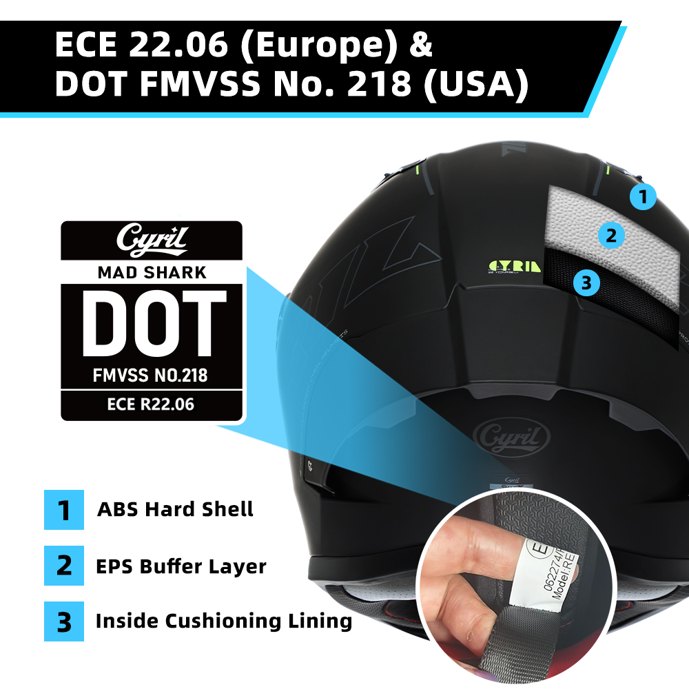 Мотошлем ECE для мужчин и женщ – обзор и цена Full Face Motorcycle Helmet With Bluetooth