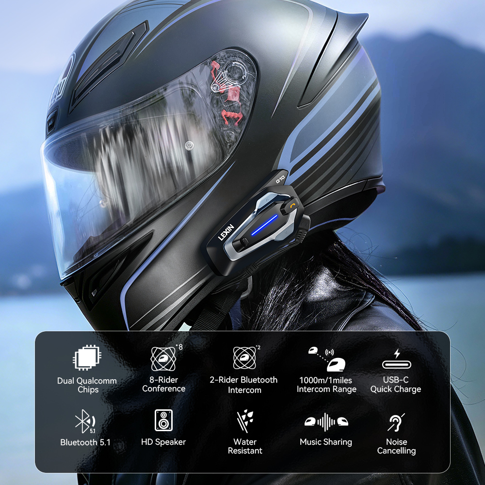 NEW-LEXIN G10 Мотоциклетная га – обзор и цена Universal Motorcycle Helmet Intercom Headset